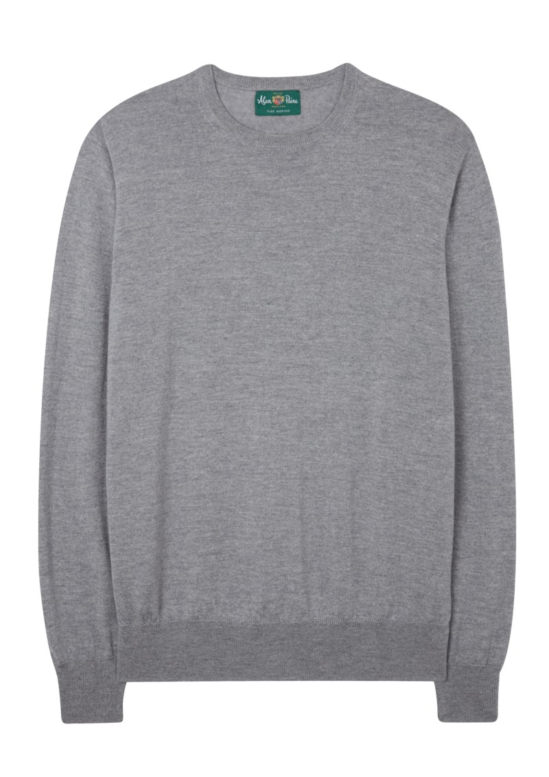 Tröja rundhals radstone light grey mix 1