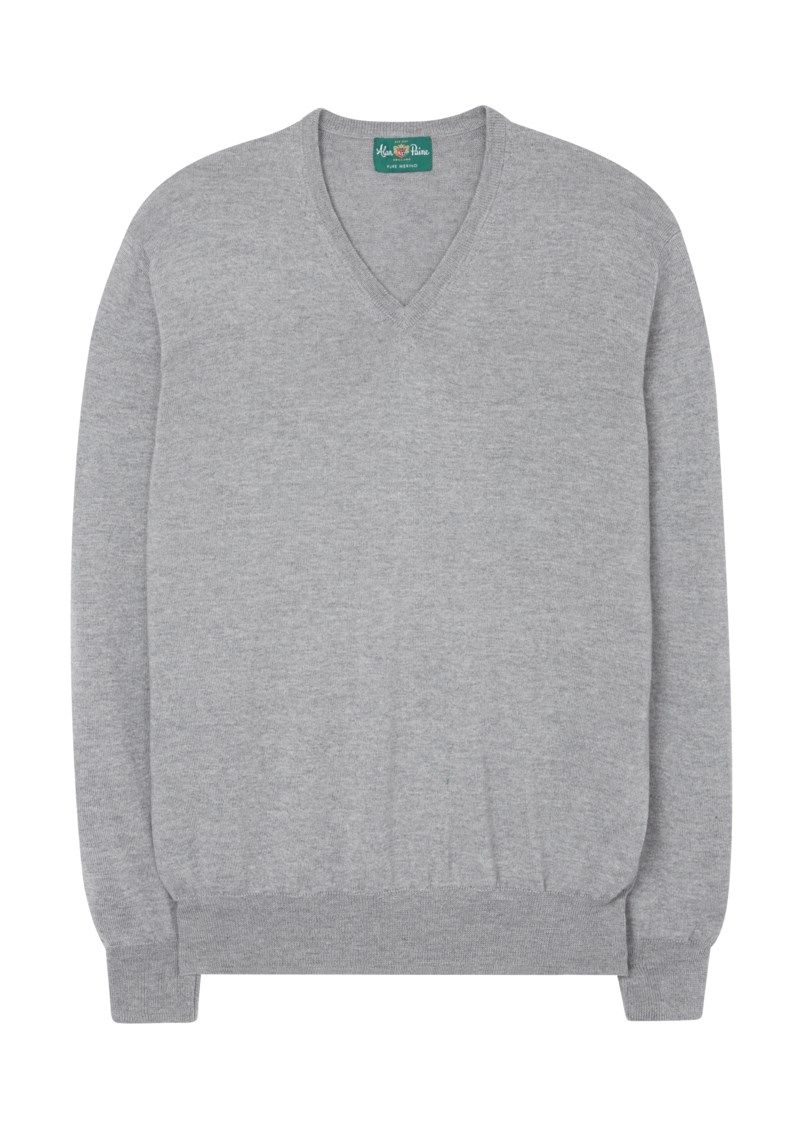 Tröja v-hals millbrook dark navy 2