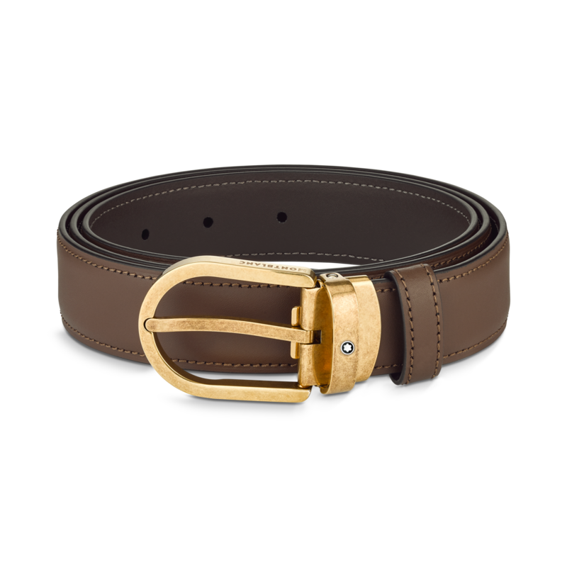 Bälte gold finish brown 1