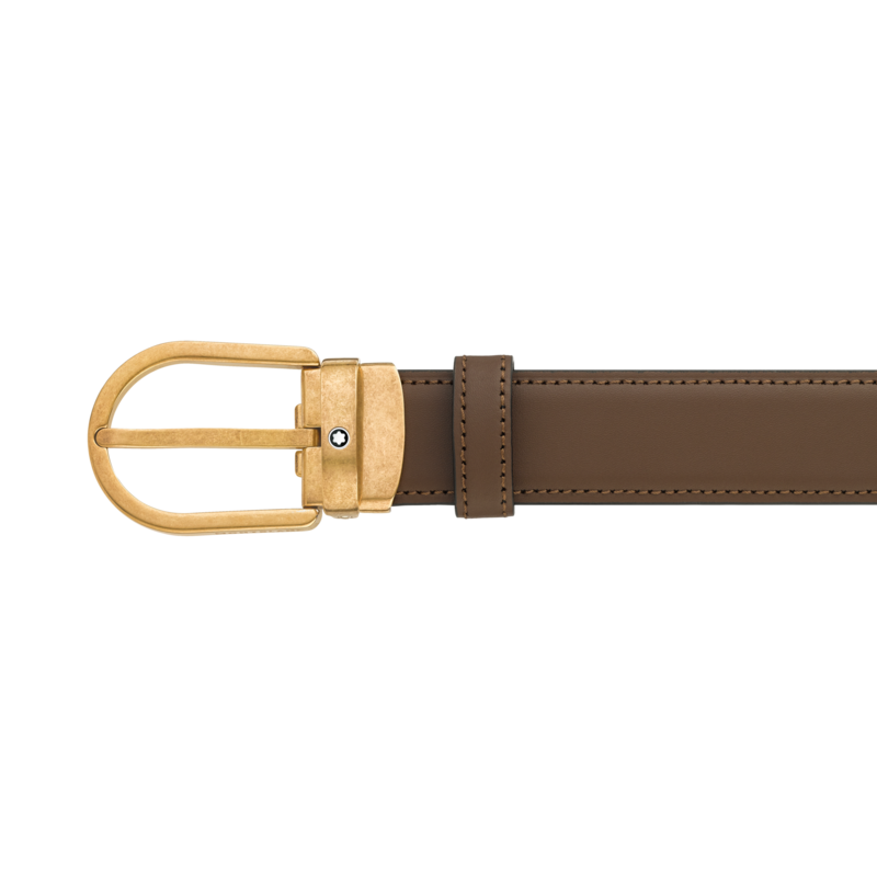Bälte gold finish brown 7