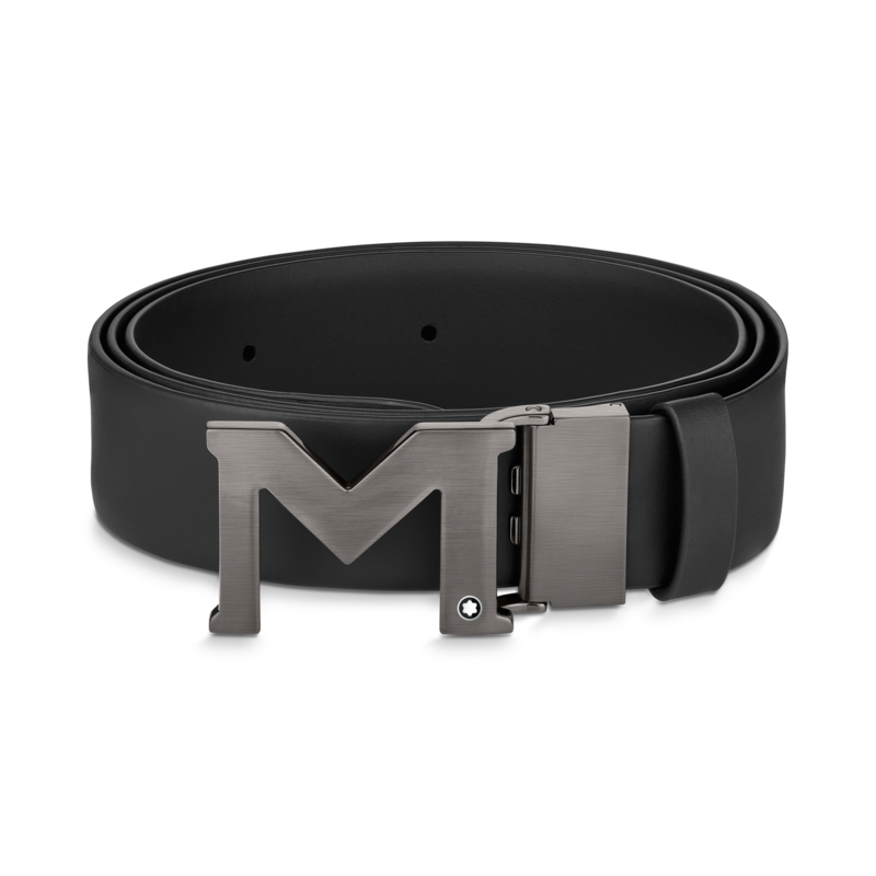 Bälte m loggo matt finish black 1