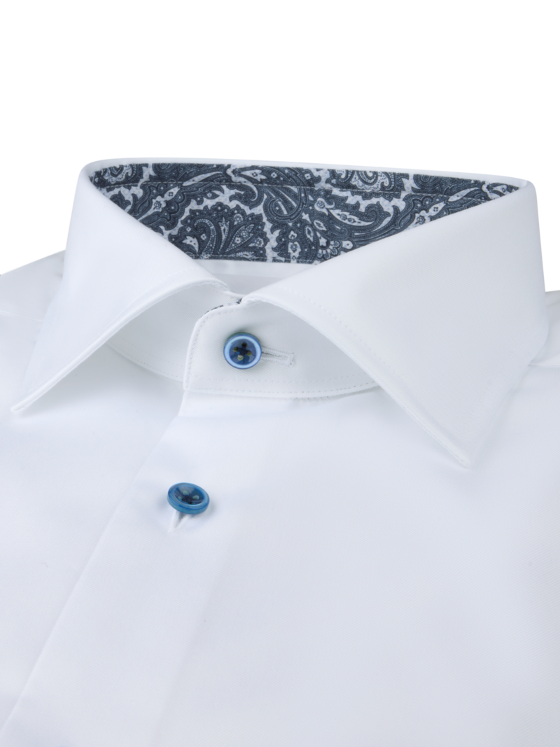 Skjorta regular paisley kontrast 7