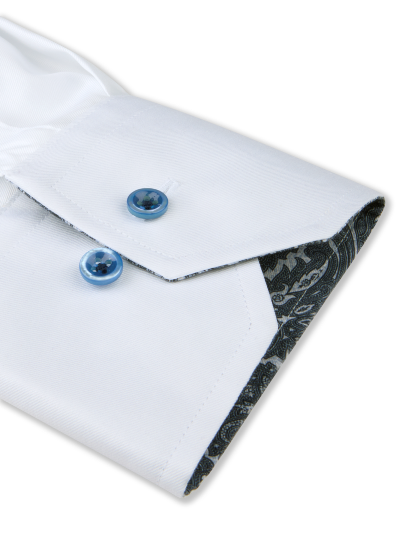 Skjorta regular paisley kontrast 8