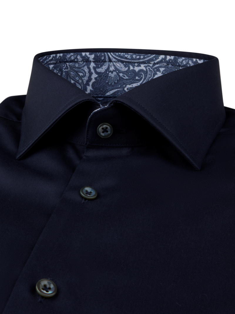 Skjorta regular paisley kontrast 7