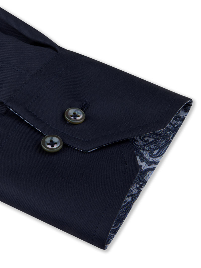 Skjorta regular paisley kontrast 8
