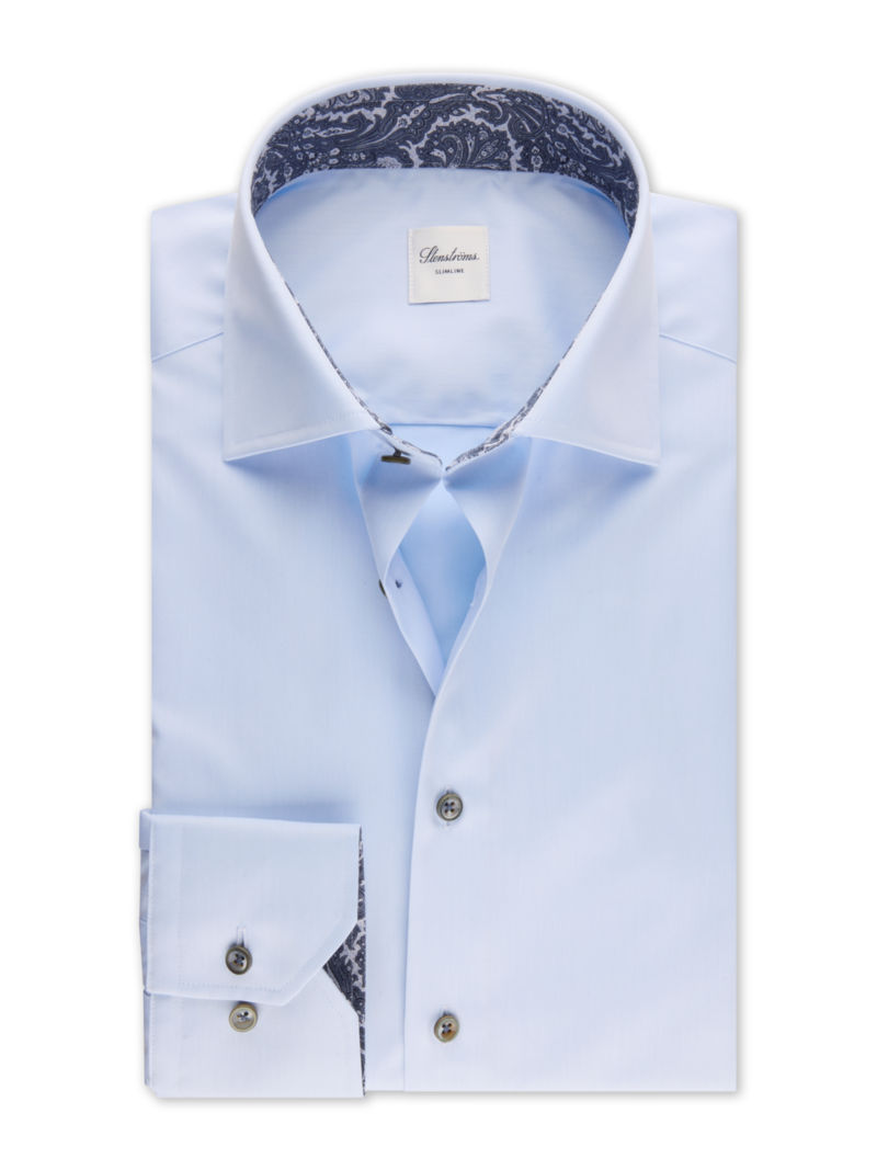 Skjorta new slimline kontrast paisley 1