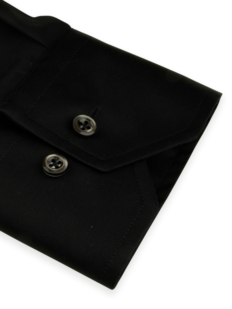 Skjorta regular enfärgad twill 8