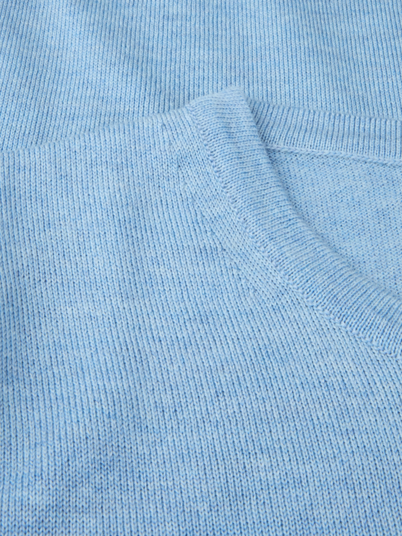 Tröja i crew neck blå 8