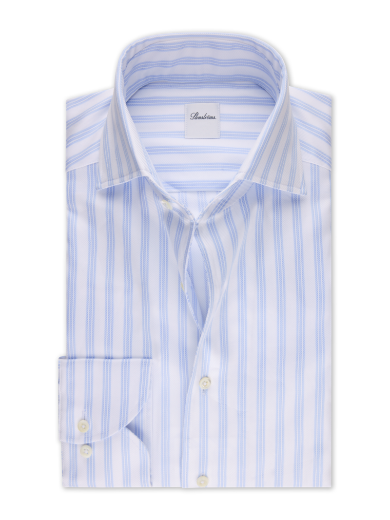 Skjorta regular one piece collar blå 2