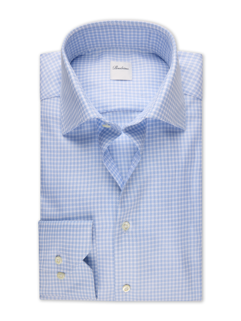 Skjorta regular smårutig twill