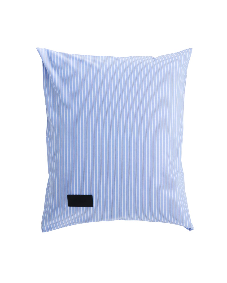 Wall st oxford stripe örngott, light blue från Magniberg
