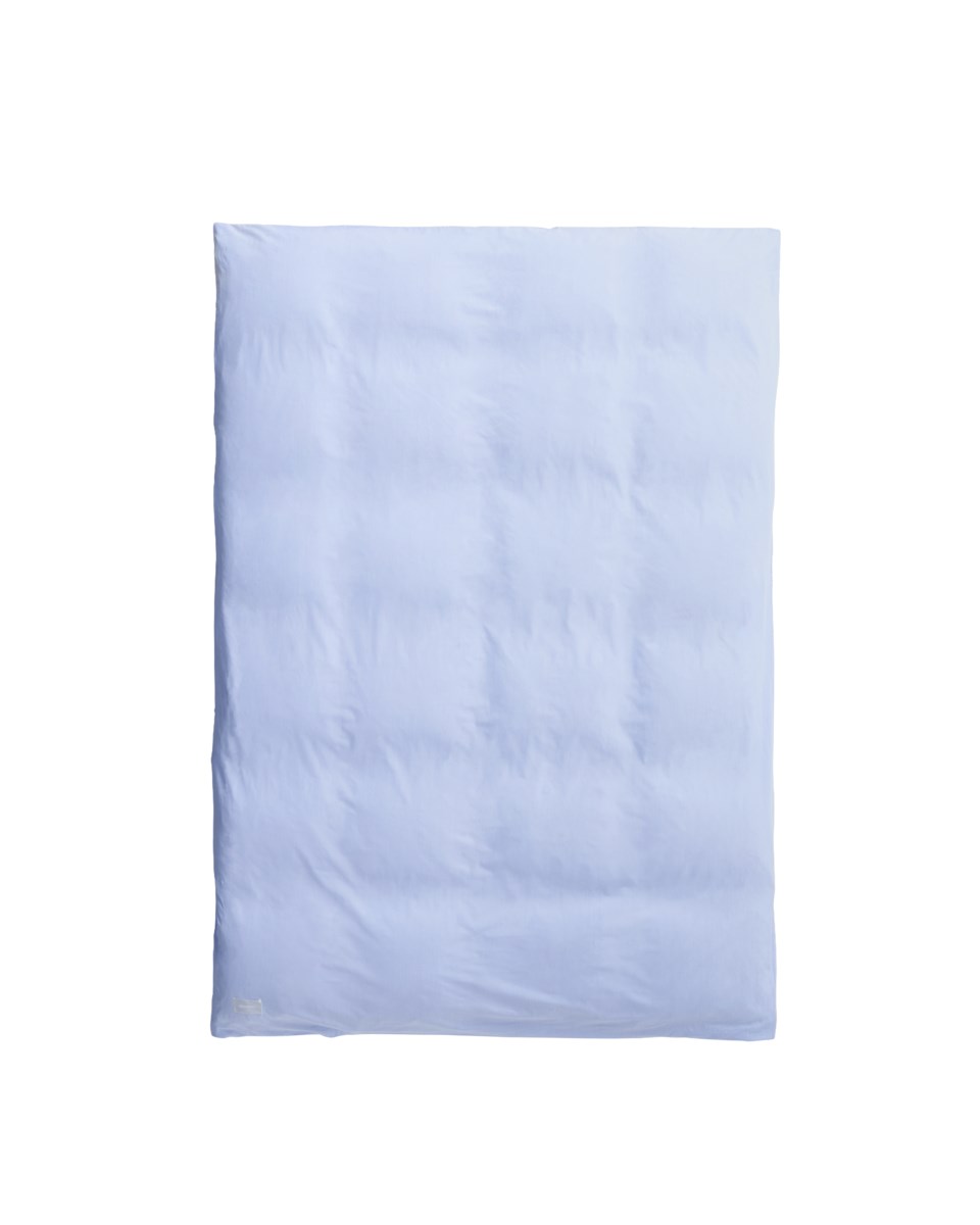 Wall st poplin mini stripe påslakan light blue, light blue från Magniberg