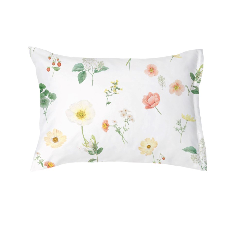 Zinnia örngott blanc 50x60 cm, blanc från Schlossberg