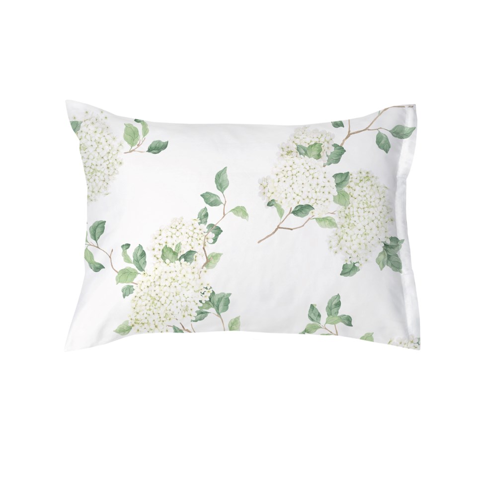 Hortensia örngott blanc 50x60 cm, blanc från Schlossberg