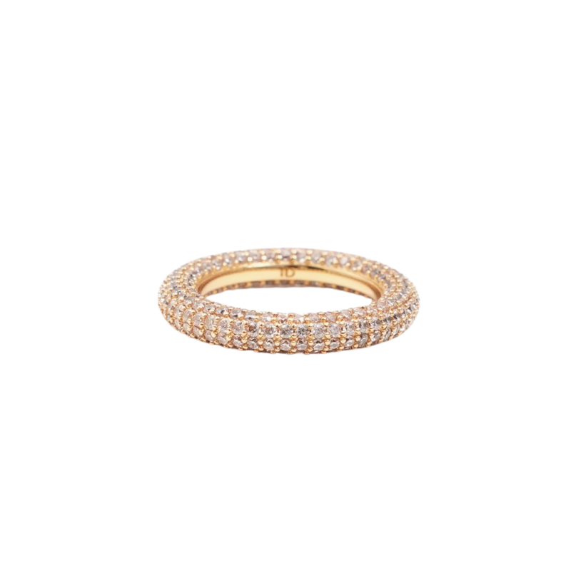Colorful ring brown/silver 41