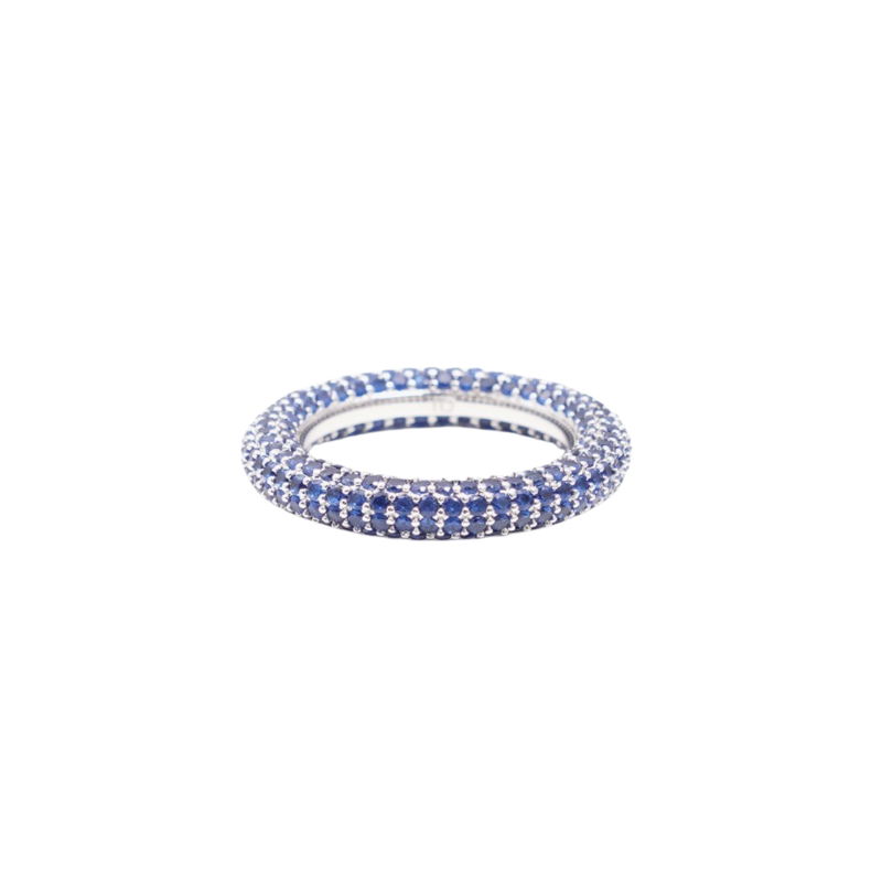 Colorful ring brown/silver 33