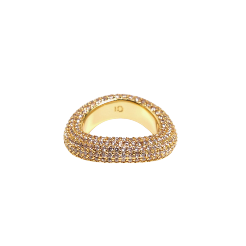 Beyond ring beige/silver 17