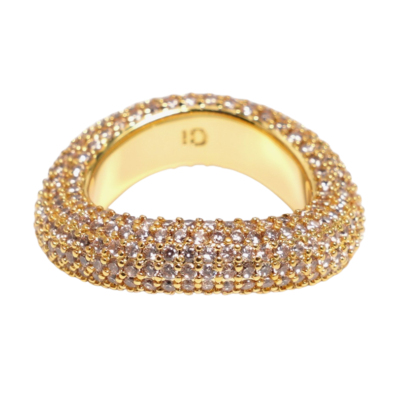 Beyond ring beige/silver 23