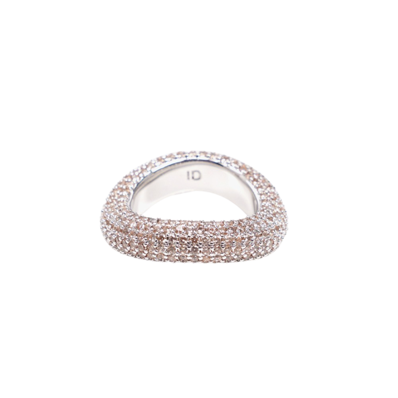 Beyond ring beige/silver 1