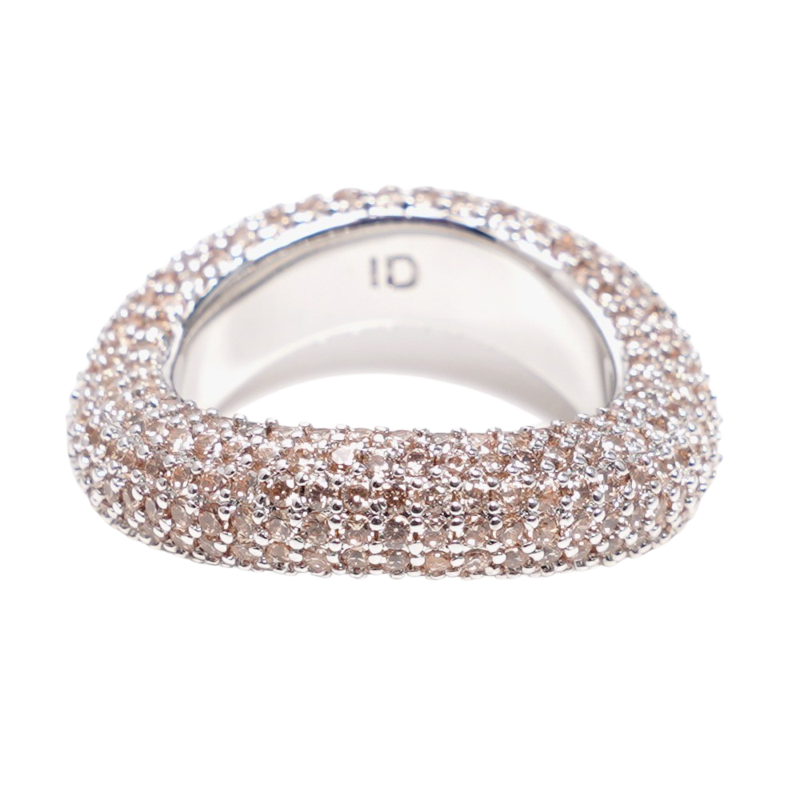 Beyond ring beige/silver 7