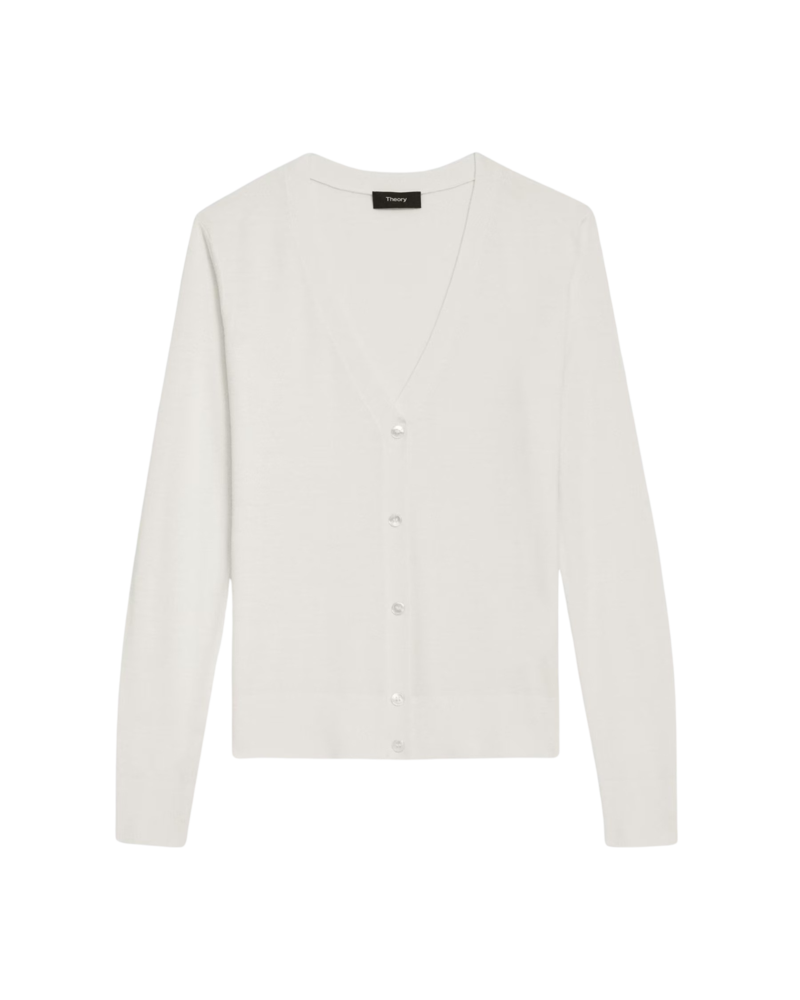 Vneck cardigan.regal new ivory 1