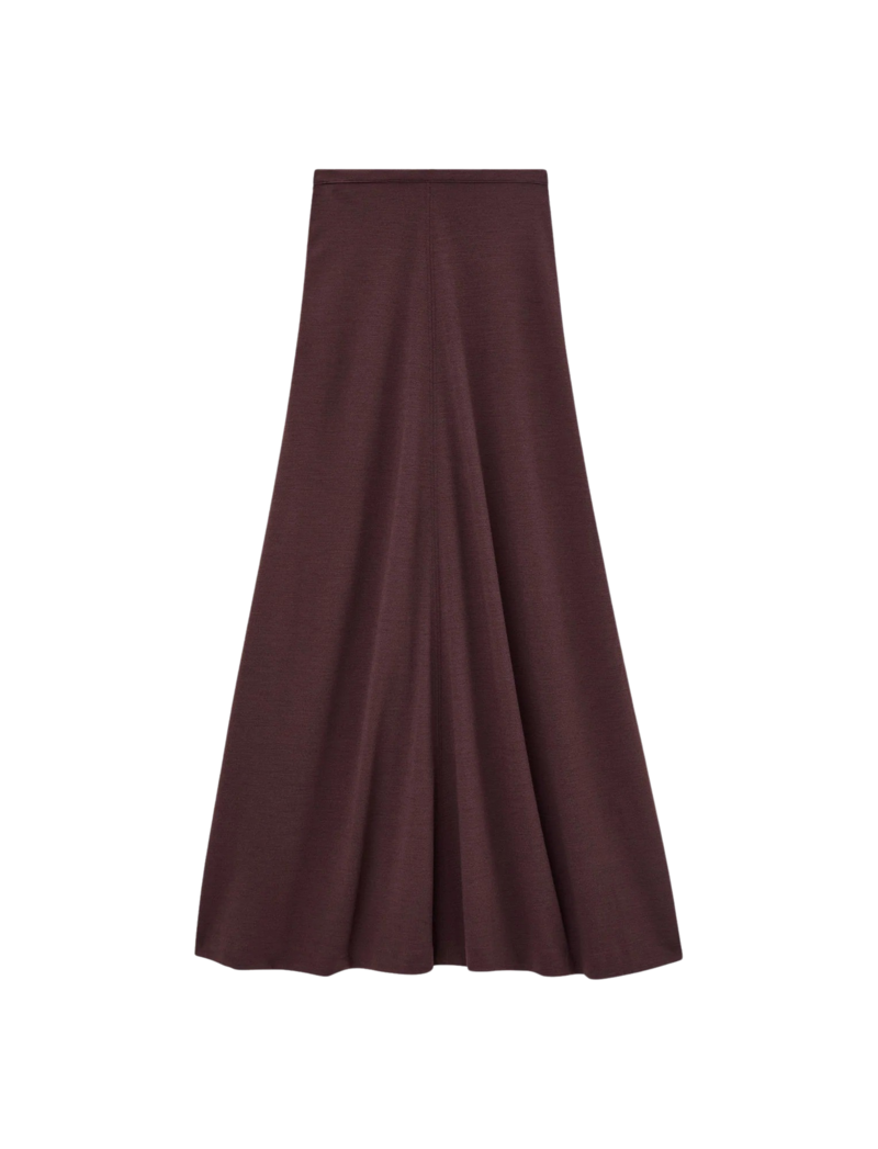 Skirt wool jersey maraschino 1