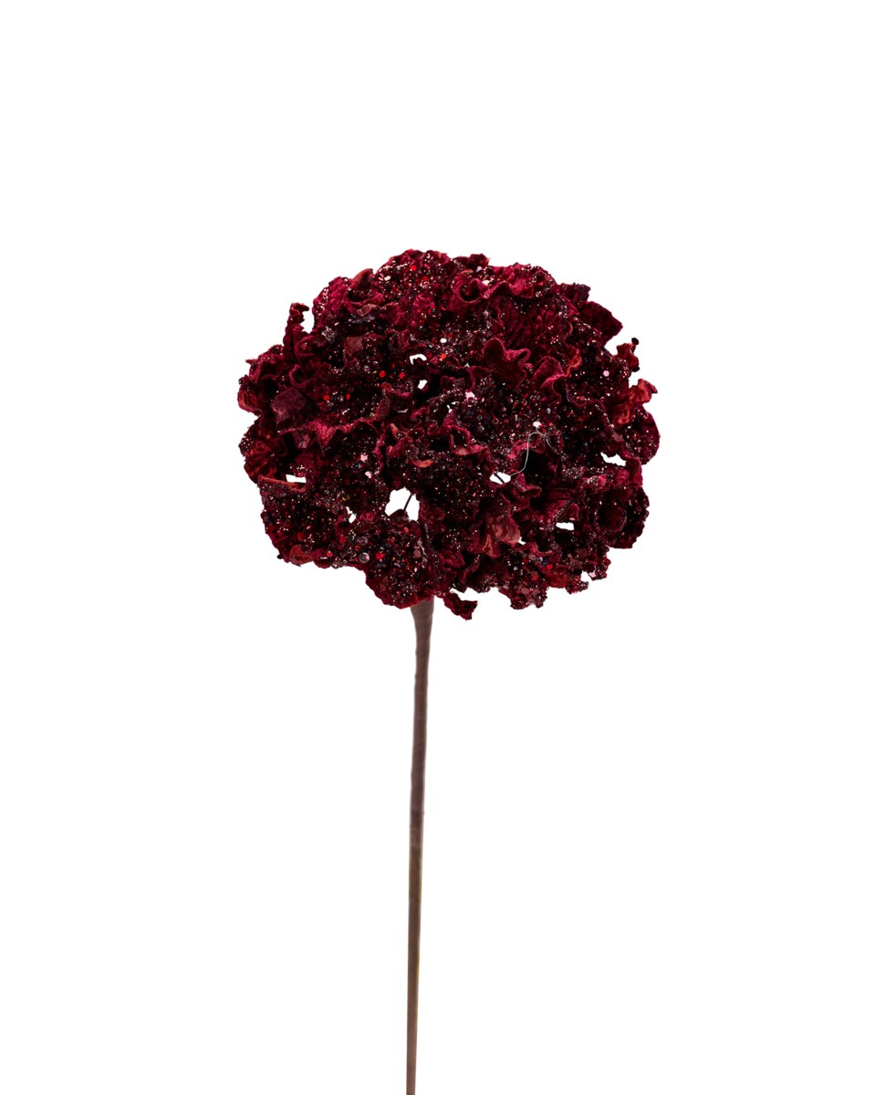 Hortensia dekorationskvist röd 50 cm, röd från Newport Christmas