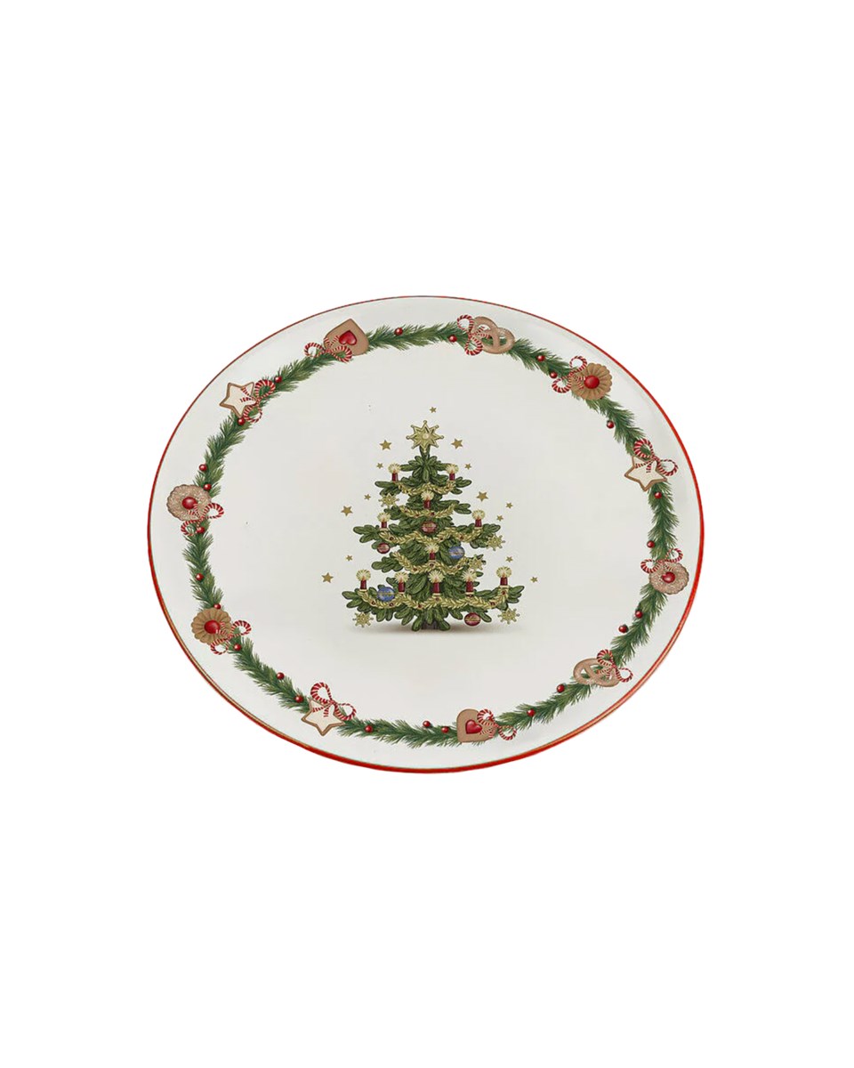 Carmina tallrik grön/röd/vit 2x20 cm, grön/röd/vit från Newport Christmas