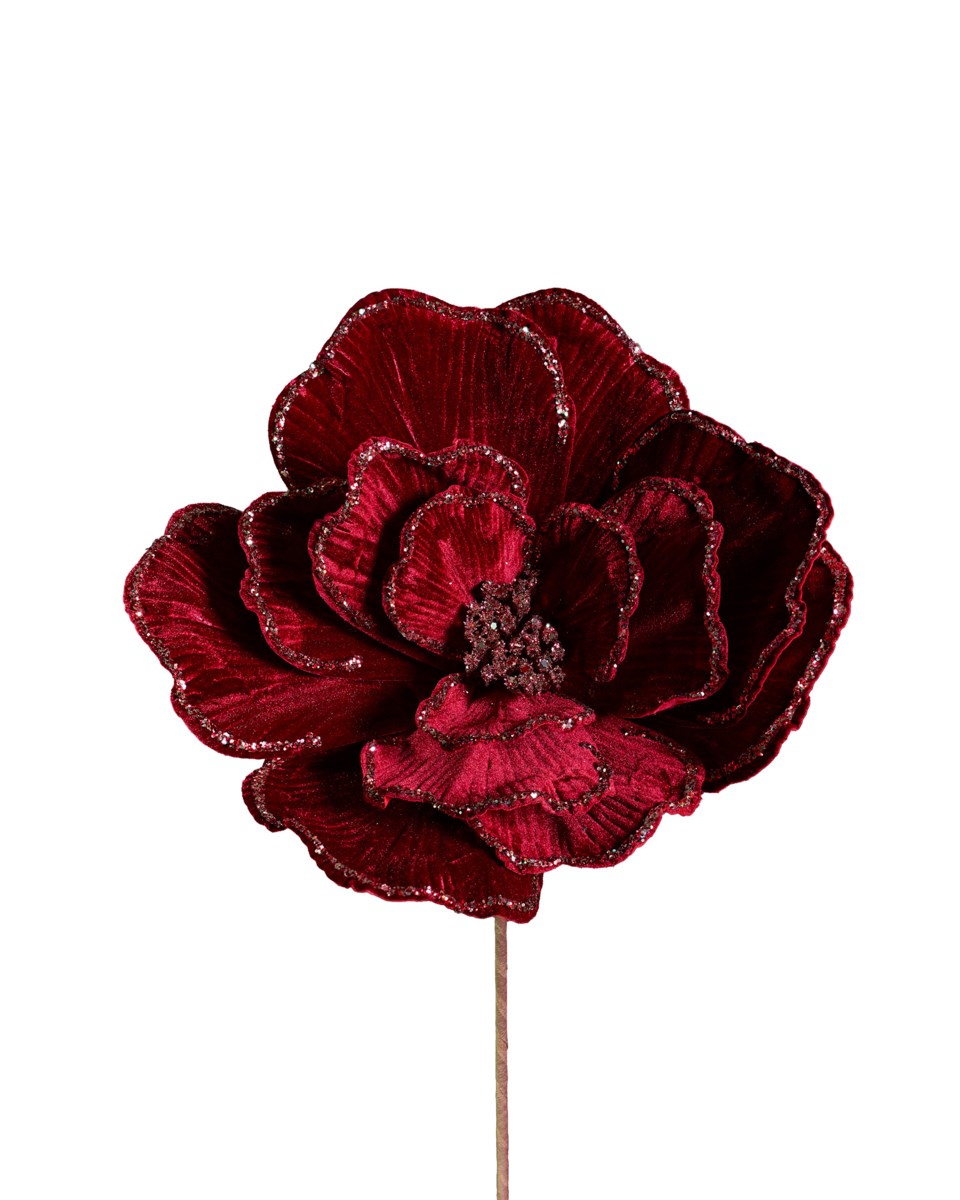 Amira blomma juldekoration röd 33 cm, röd från Newport Christmas