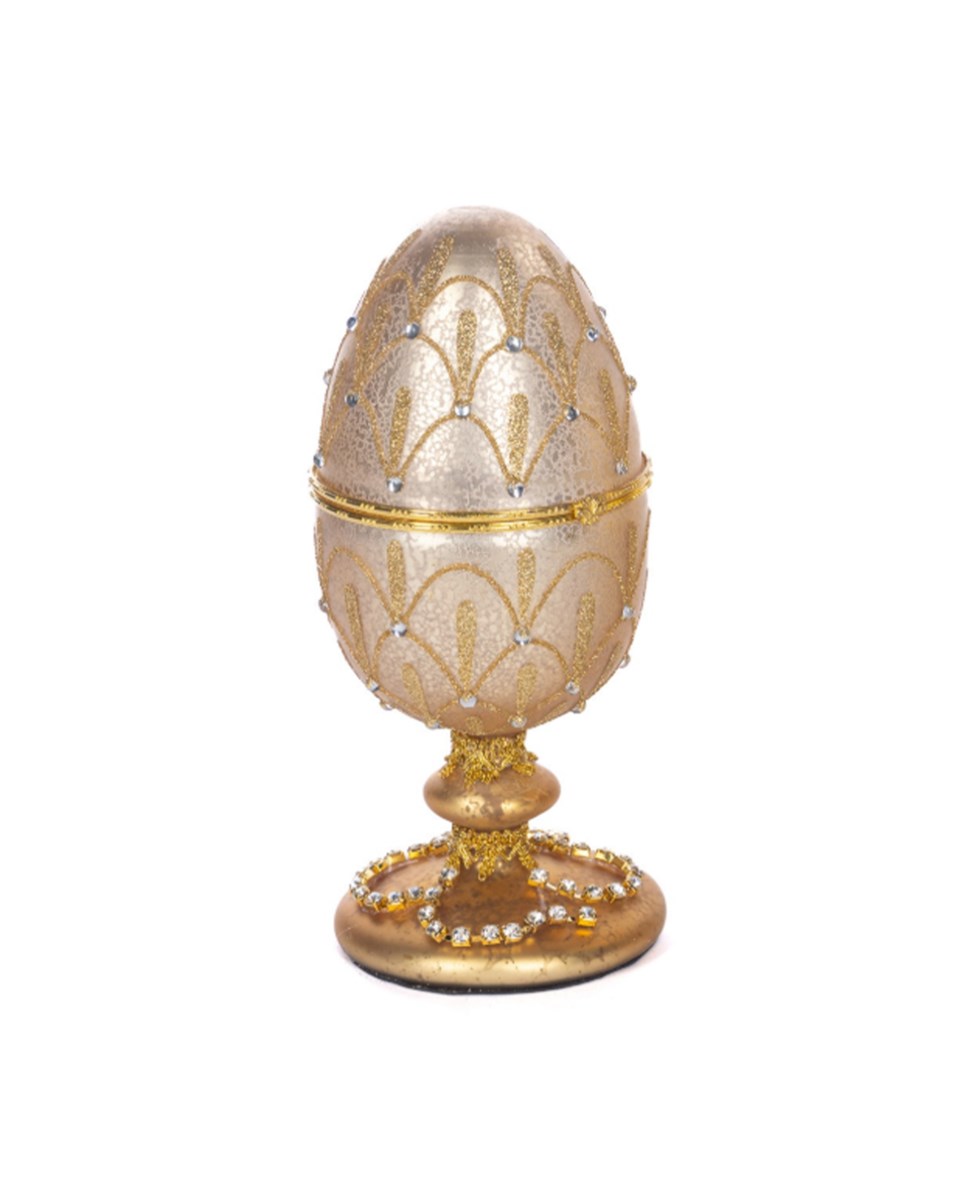 Anastasia fabergéägg dekoration guld 10x23 cm, guld från Newport Christmas