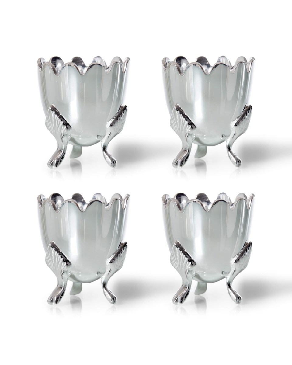 Regency äggkoppar 4-pack silver 4 pcs, silver från Newport