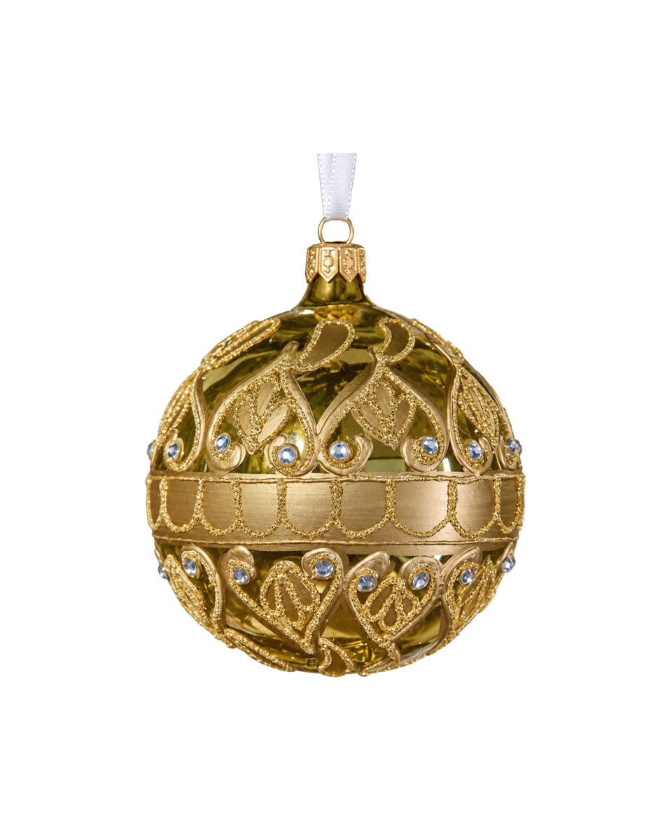 Lux lorenza julkula guld/röd 14x8 cm, guld/röd från Newport Christmas