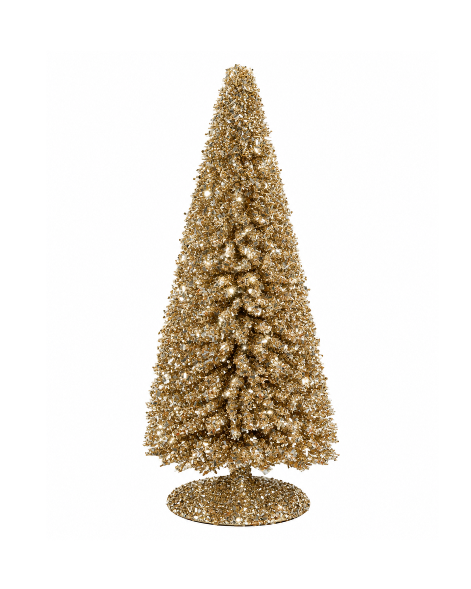 Evangeline julgran dekoration guld/champagne, guld/champagne från Newport Christmas