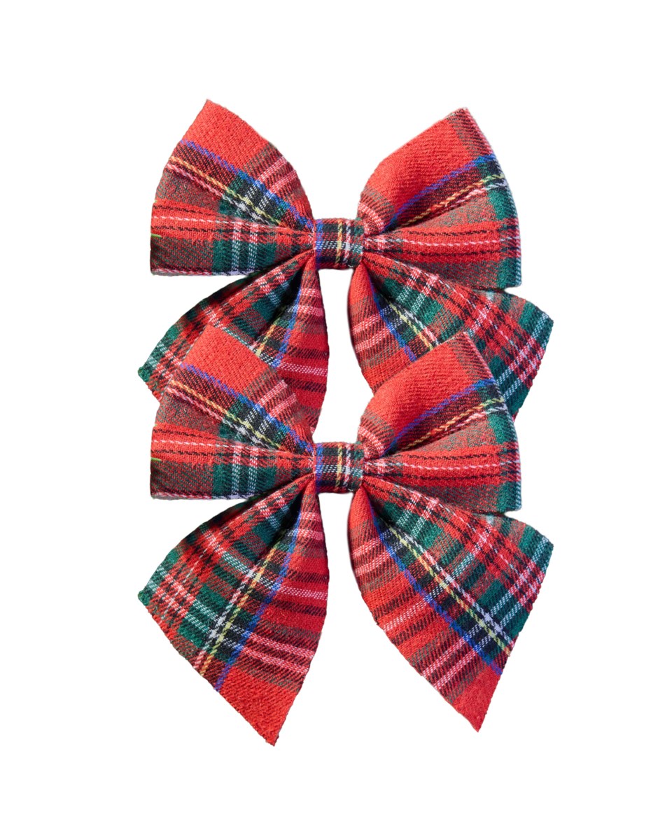 Ellen rosett 2-pack röd/multi 12x13 cm, röd/multi från Newport Christmas