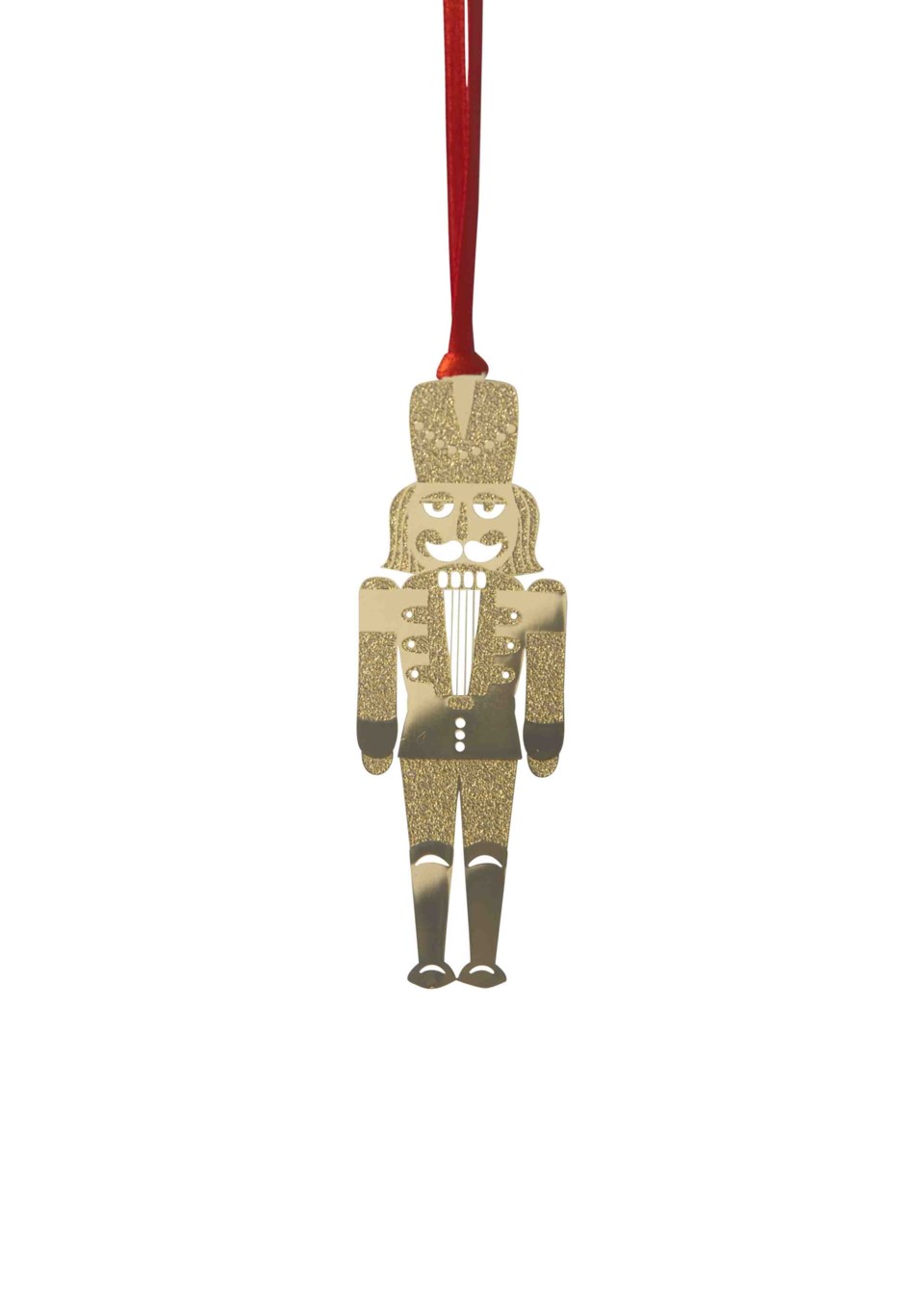Ronald nötknäppare hänge guld 2.9x2x9 cm, guld från Newport Christmas