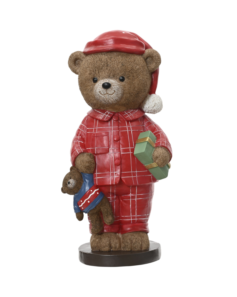 Winston teddy juldekoration röd 14x17x35 cm, röd från Newport Christmas