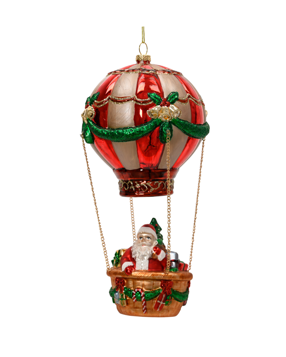 Taylor luftballong juldekoration röd/flerfärgad 10.4x10.4x24 cm, röd/flerfärgad från Newport Christmas