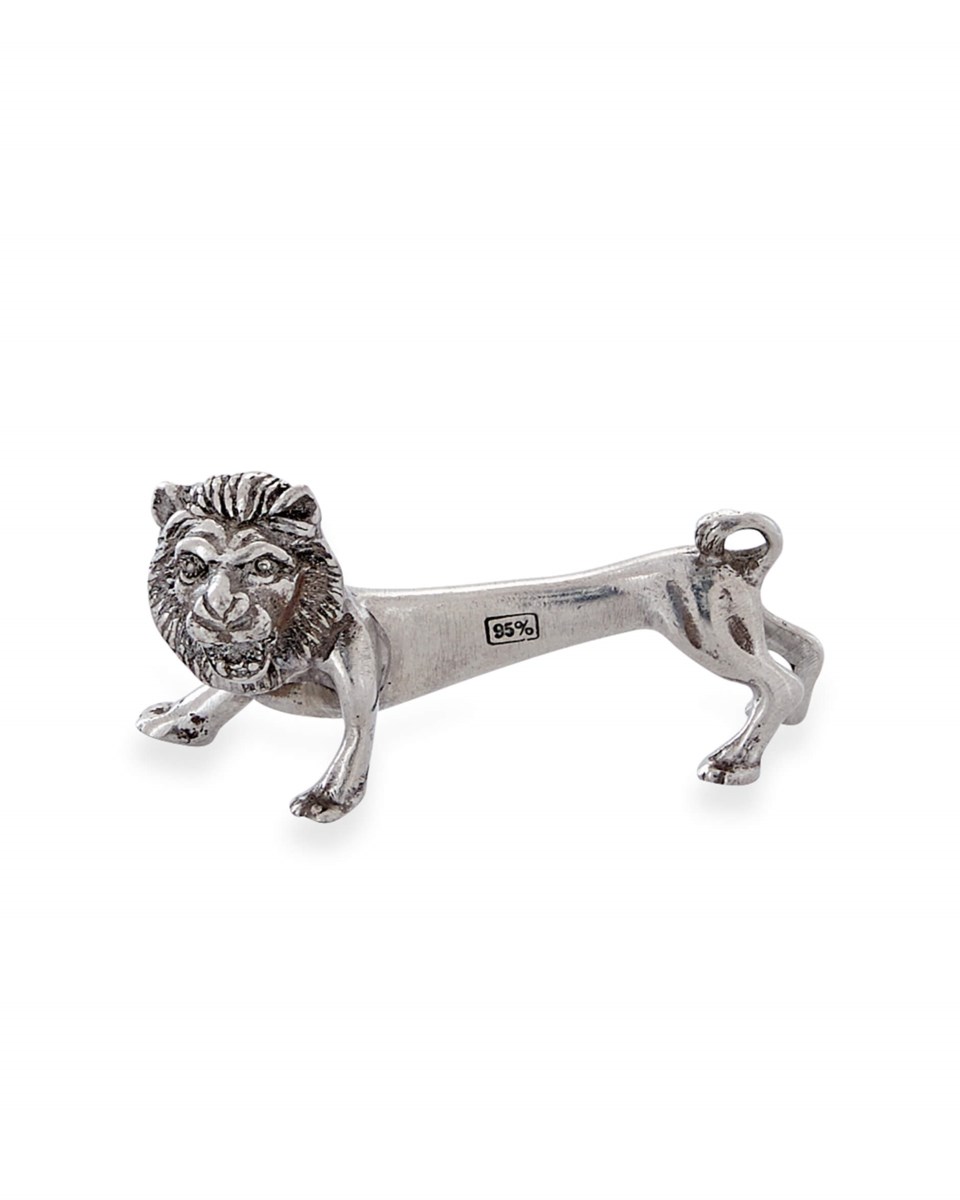 Lejon knivstöd silver 8x3.5x4.5 cm, silver från Newport