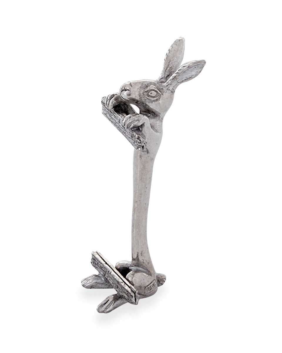 Kanin placeringskorthållare silver 3x3x8.5 cm, silver från Newport