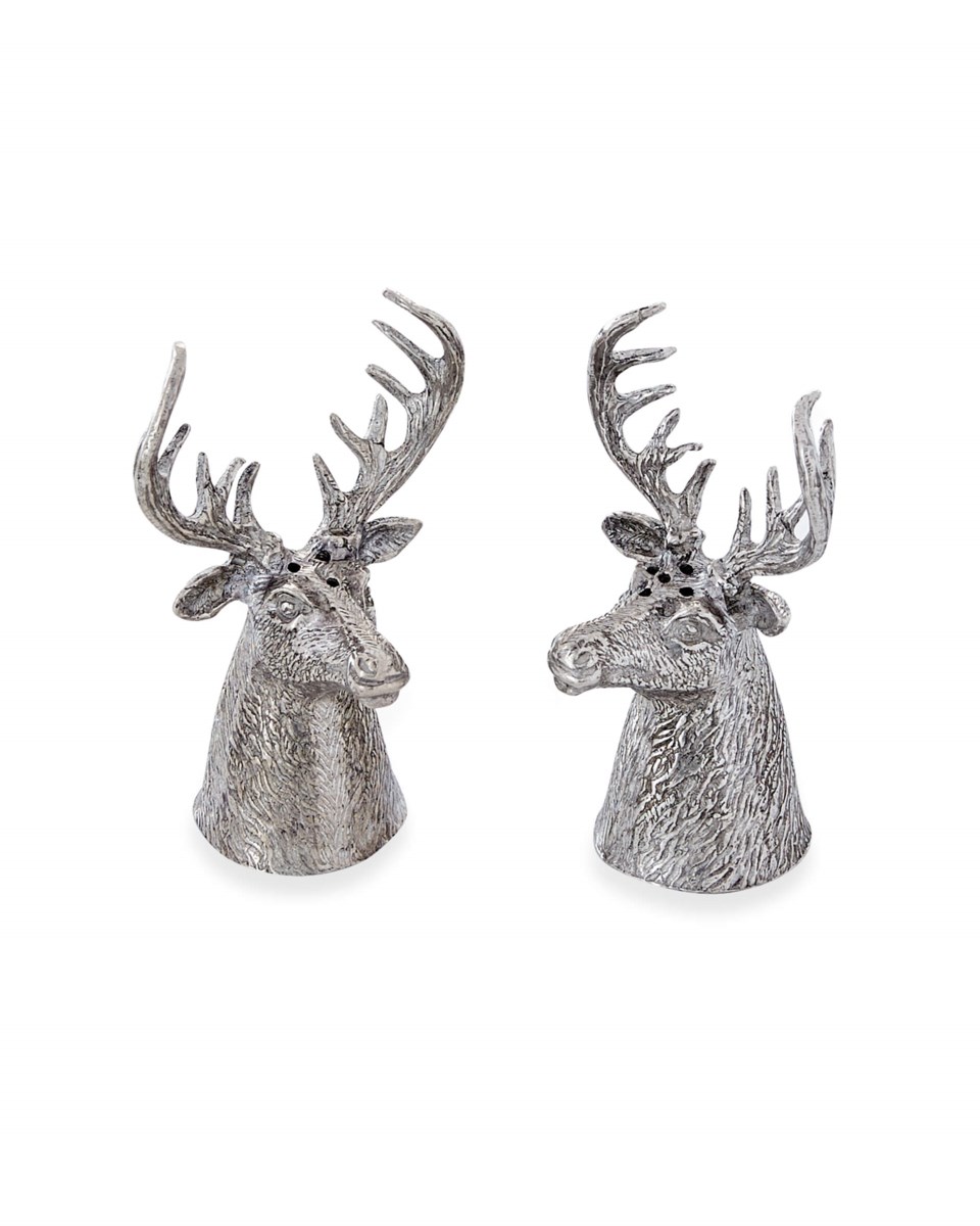 Rådjur salt/pepparkar silver 5x5.5x8.5 cm, silver från Newport