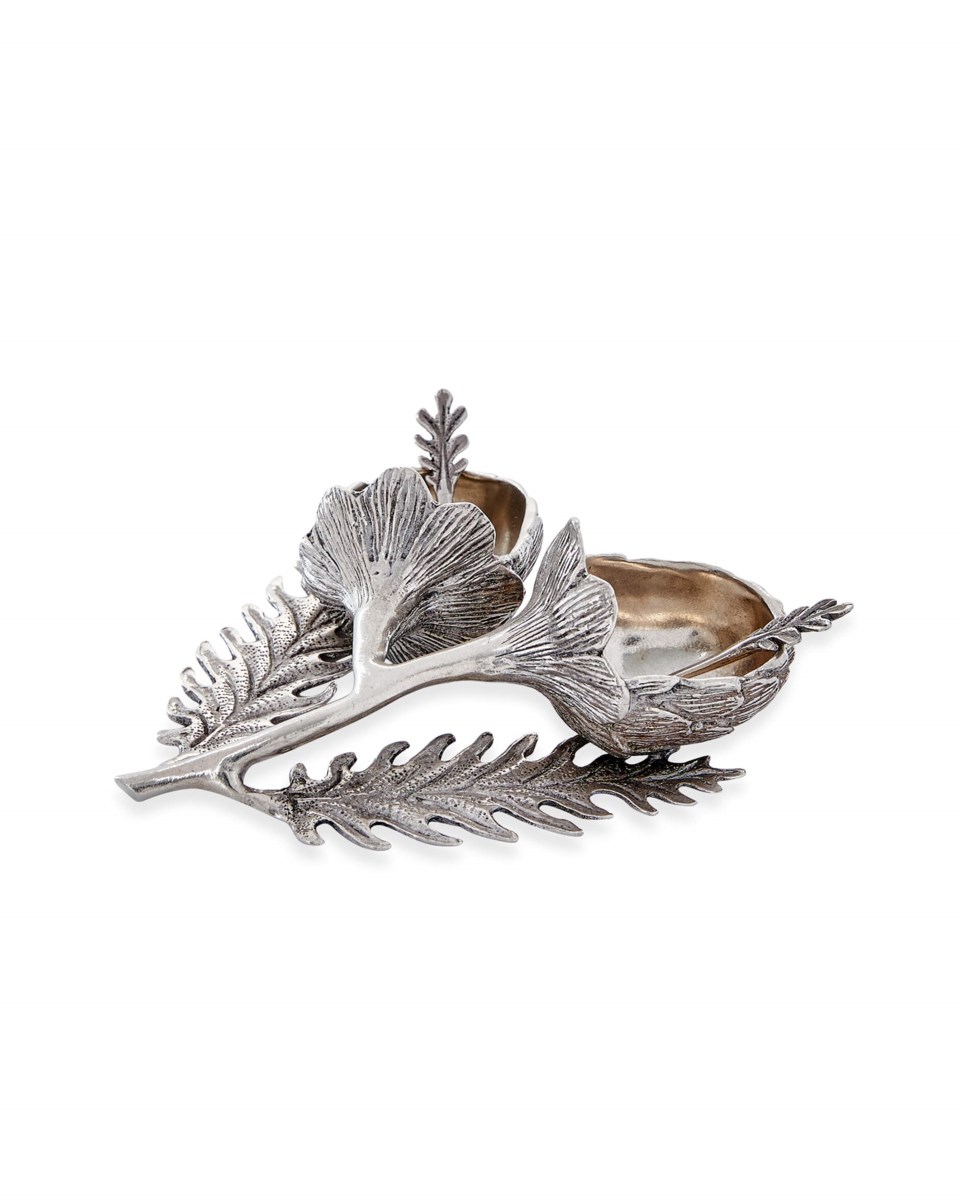 Kronärtskocka salt/pepparskålar silver 11x10.5x4.5 cm, silver från Newport