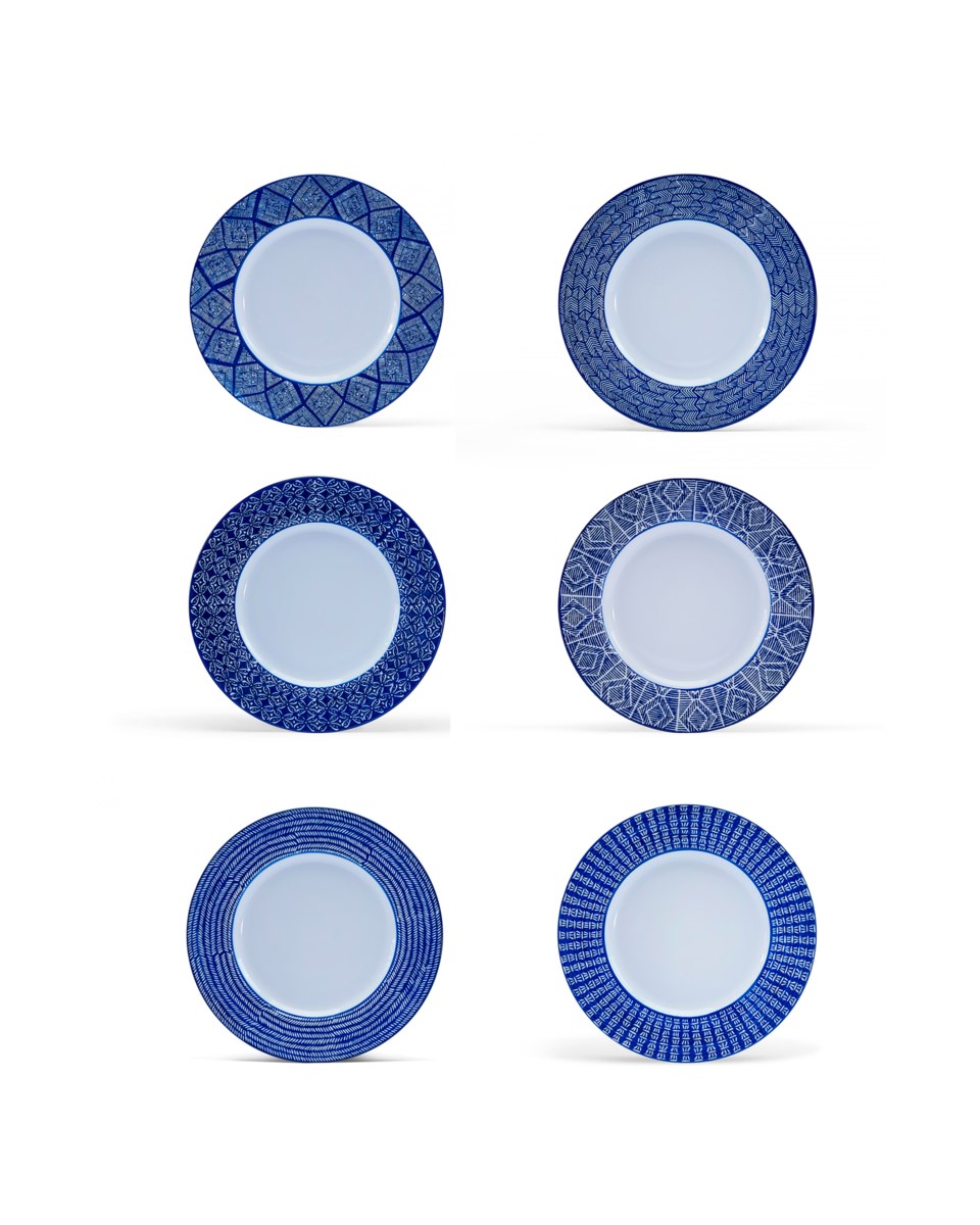 Capri azzurra assietter blå/vit 22 cm, blå/vit från Newport
