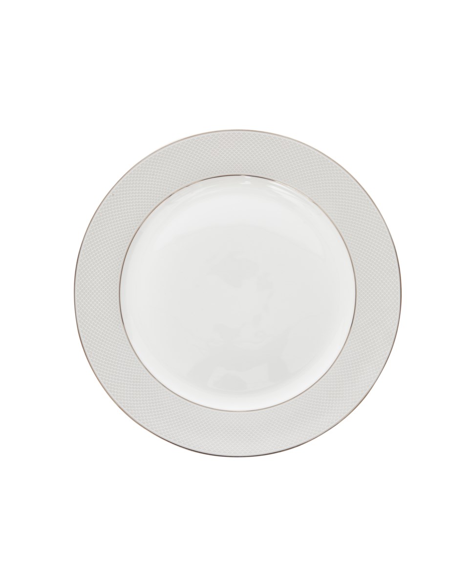 Palladio assiett 6-pack vit/silver 20 cm, vit/silver från Newport