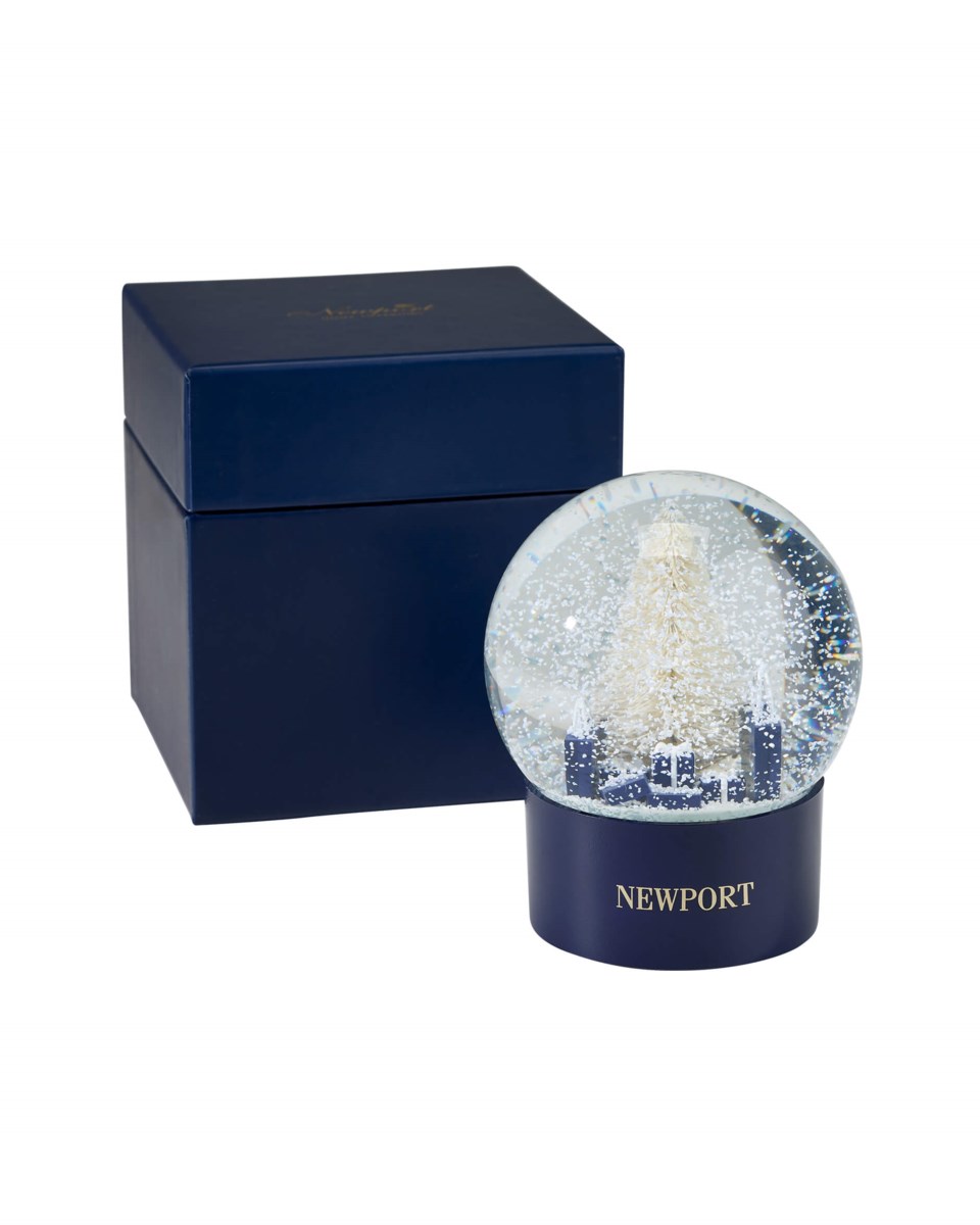 Newport snöglob blå/vit 10 cm, blå/vit från Newport Christmas