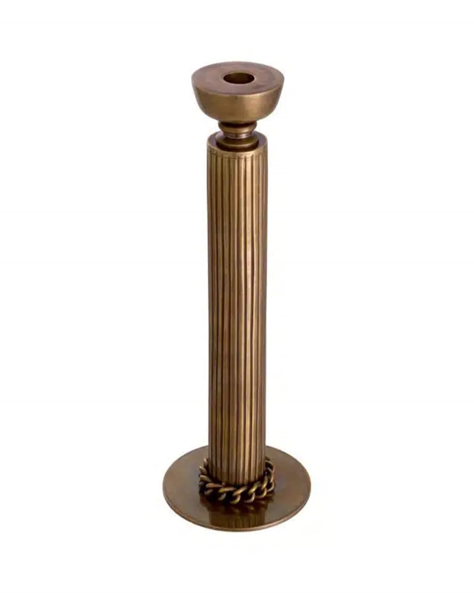 Le dôme ljusstake vintage brass finish 35.5x12 cm, vintage brass finish från Eichholtz