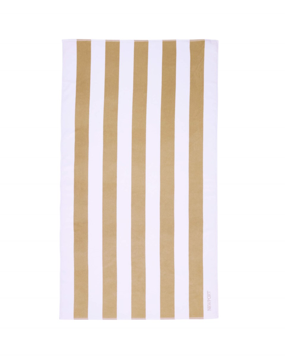 Santorini strandbadlakan beige/vit 100x180 cm, beige/vit från Newport