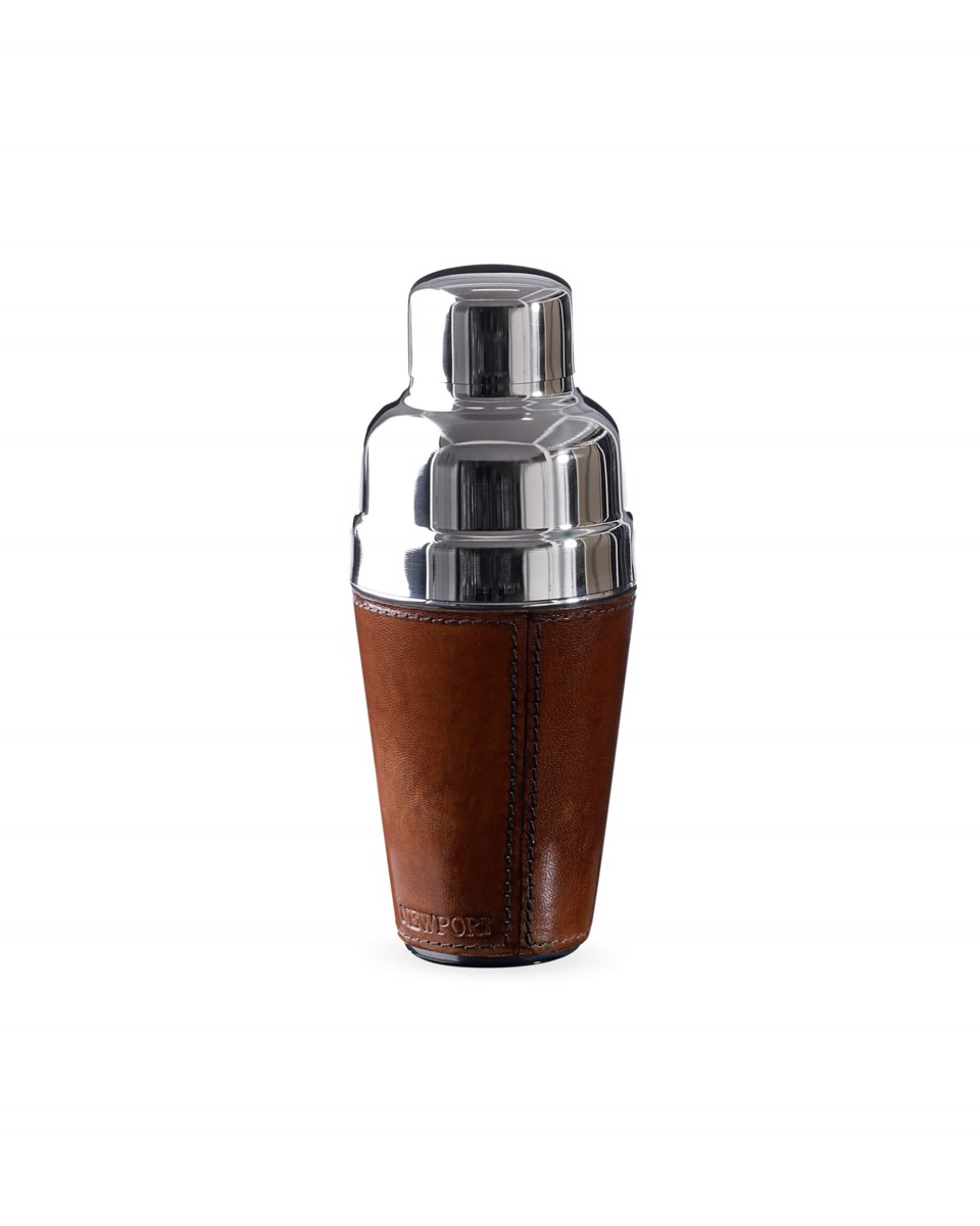 Kensington shaker läder brun 24x9 cm, brun från Newport