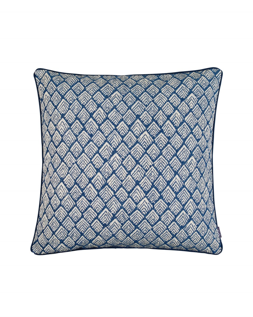 Edna kuddfodral blå/vit 60x60 cm, blå/vit från Newport