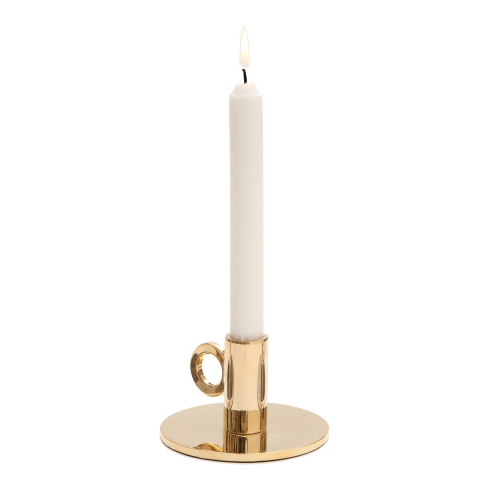 Vesper ljusstake mässing 9x12,5 cm, mässing från Klong