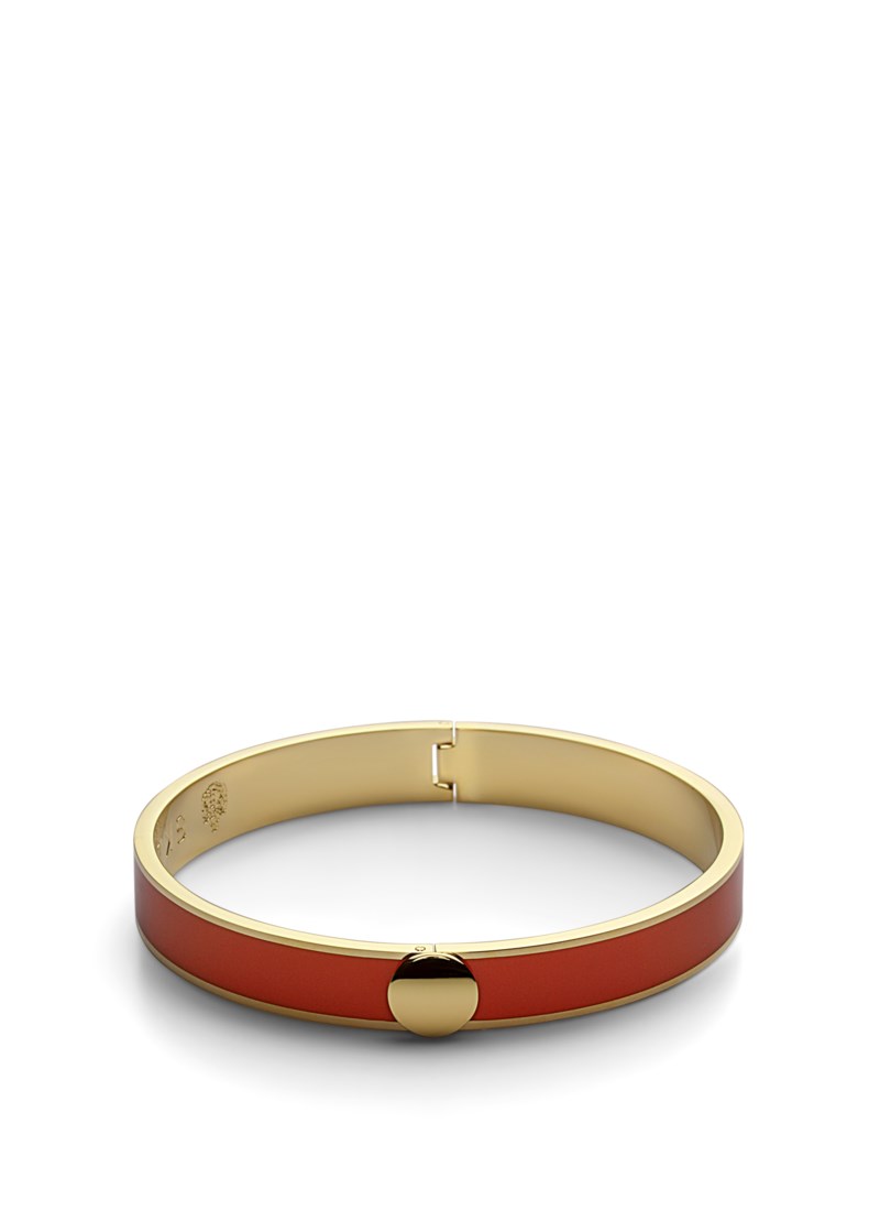 Plain bangle small guld/svart 13